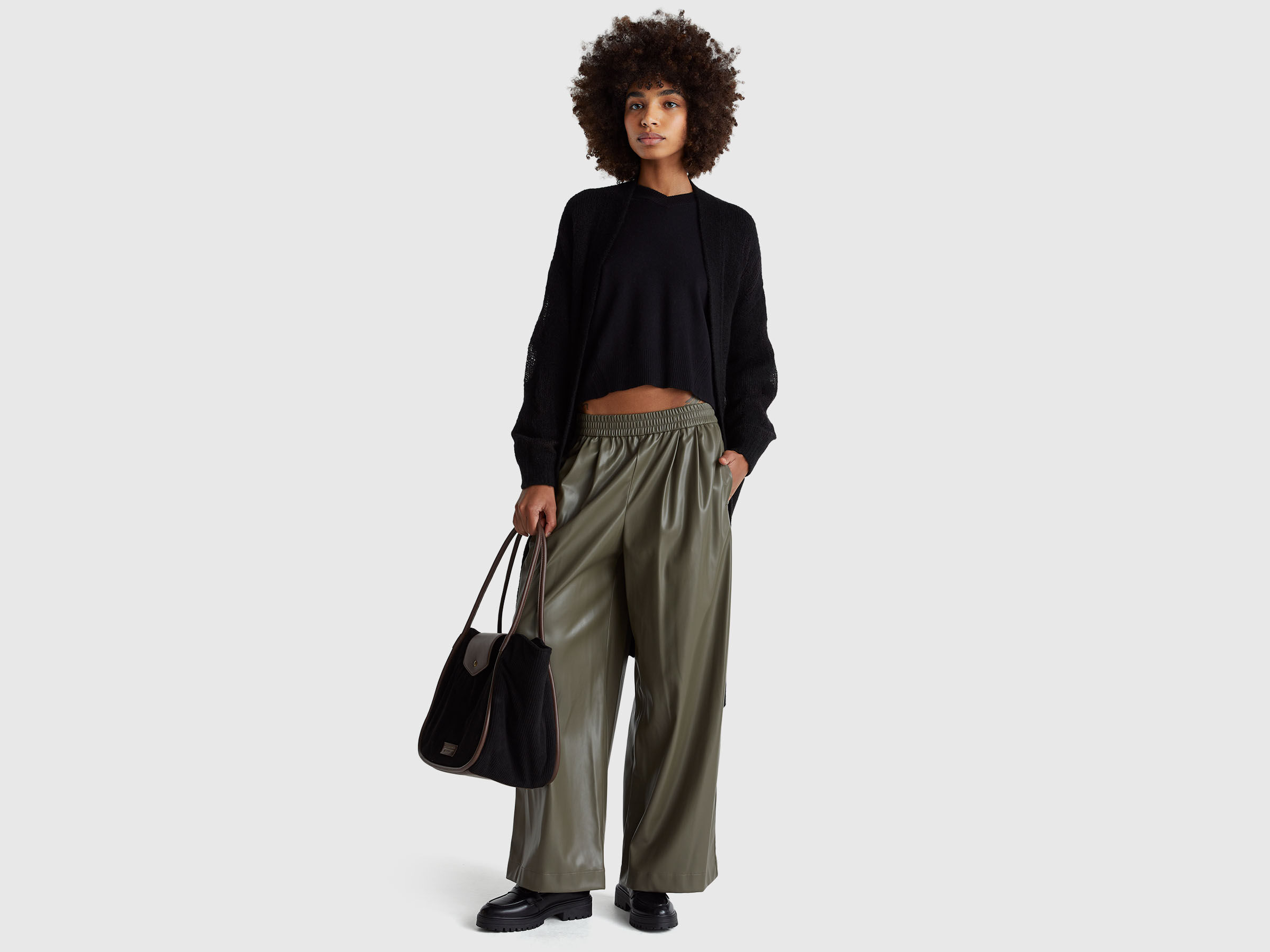 V NECK SWEATER L/S Women image number 3